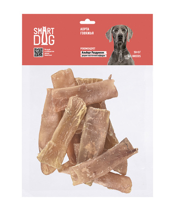 Купить smart dog лакомство для собак Аорта говяжья