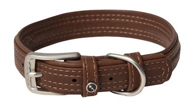 Купить rogz leather ошейник для собак, коричневый
