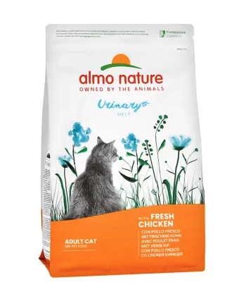 Купить almo nature сухой корм для взрослых кошек для профилактики мочекаменной болезни (МКБ), со свежей курицей