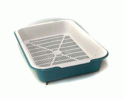 Купить zooexpress туалет для кошек "Ева" с сеткой высокие ножки