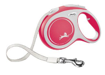 Купить СКИДКА flexi  рулетка-ремень для собак, красная, new comfort tape red