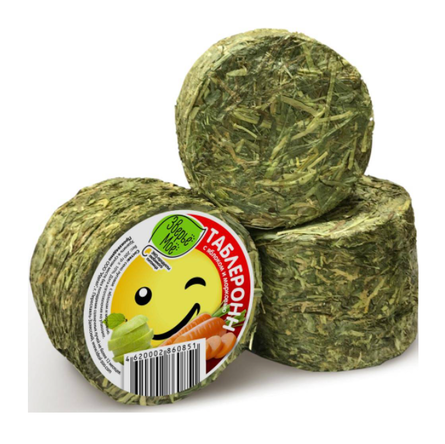 Купить Зверье Мое Таблеронн Сено луговое с яблоком и морковью для грызунов