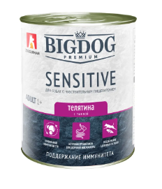 «Зоогурман» Big Dog Premium Sensitive консервы для собак телятина с тыквой