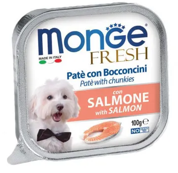 Monge Dog Fresh влажный корм для взрослых собак всех пород с лососем (ламистер)