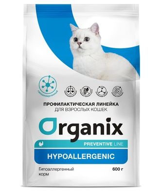 Купить organix preventive line hypoallergenic сухой корм для кошек "Гипоаллергенный"