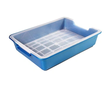 Зооник Туалет для кошек с сеткой глубокий