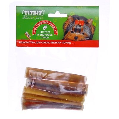 Купить titbit лакомства для собак Корень бычий резаный (в мягкой уп-ке) - 1846