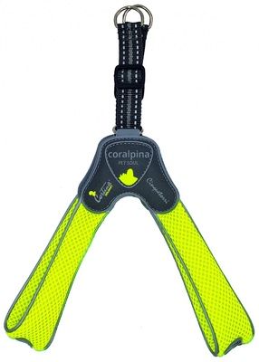 Купить cortina (coralpina) мягкая шлейка для собак "Супер Комфорт", неоновый желтый