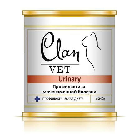 Купить clan vet urinary консервы для кошек при заболеваниях мочевыводящих путей