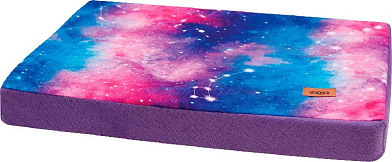 СКИДКА ZOOexpress "Космос" матрац для кошек и собак прямоугольный, сиреневый