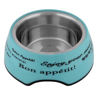 Купить tappi Глизе миска металлическая для собак и кошек, зеленая