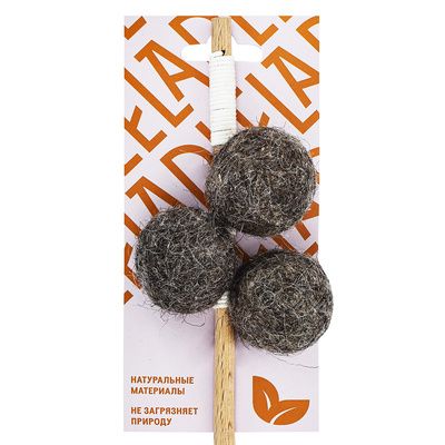 Купить lelap игрушка дразнилка для кошек "Мячики"