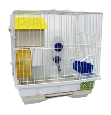 №1 клетка для хомяков 2-этажная укомплектованная