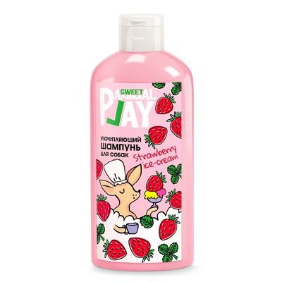 Купить animal play шампунь укрепляющий для собак и кошек, КЛУБНИЧНОЕ МОРОЖЕННОЕ