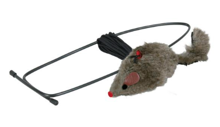 Купить trixie игрушка для кошек Мышь с креплением на дверной проем