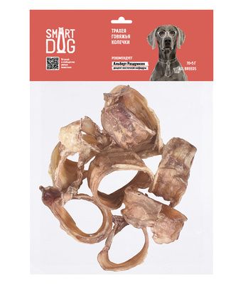 Купить smart dog лакомства лакомство для собак трахея говяжья колечки