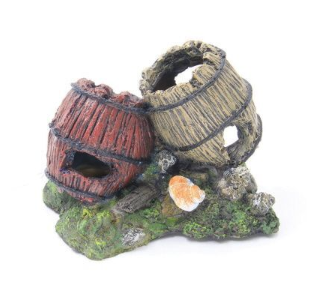 HOMEFISH Бочки грот для аквариума средний