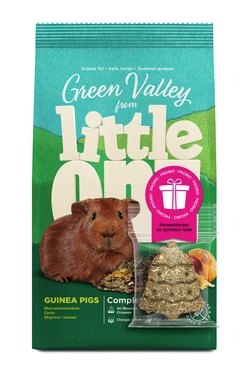 Купить little one Зеленая долина: Сухой корм из разнотравья для морских свинок + Колокольчик подарок
