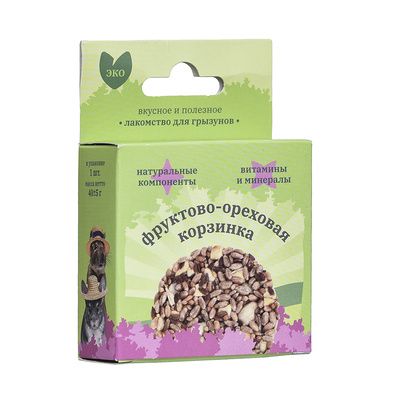 Купить mr.crisper лакомство для грызунов: Фруктово-Ореховая корзинка