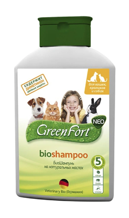 Купить greenfort Шампунь для кошек, кроликов и собак от эктопаразитов