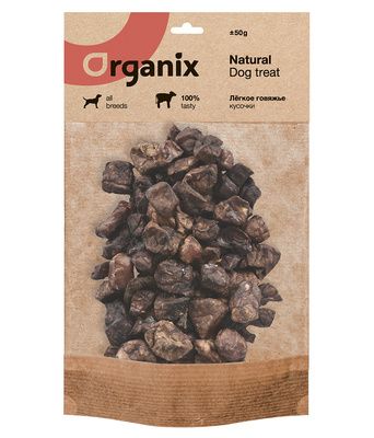 Купить organix премиум лакомство для собак Легкое говяжье