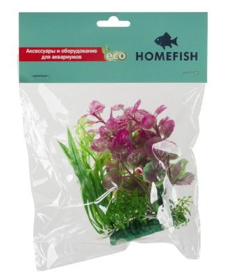 Купить homefish Людвигия растение для аквариума пластиковое с грузом