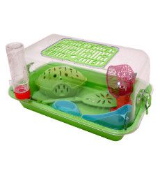 Купить zooexpress террариум с пластиковой дверкой (с комплектацией) прозрачный средний