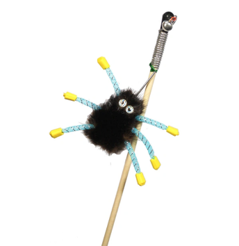 Купить gosi Игрушка для кошек Дразнилка норковый паук на веревке