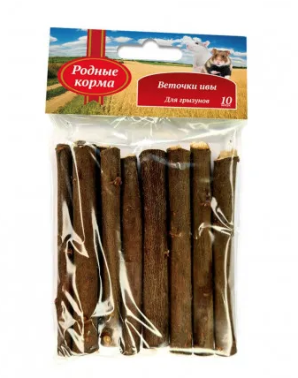 Купить Родные корма лакомство веточки ивы для грызунов
