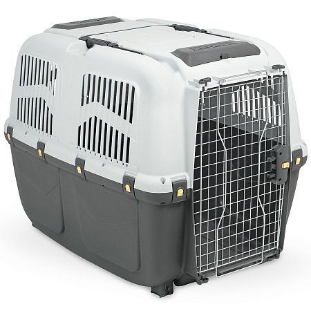 Купить Уценка! Брак! mps переноска для собак skudo 7 с металлической дверцей с замком серая