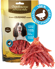 Купить Деревенские лакомства лакомство для собак утиная соломка нежная (100% мясо)