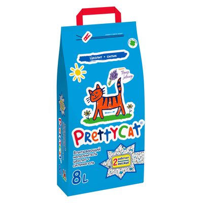 Купить pretty cat  наполнитель для кошек впитывающий с лавандой