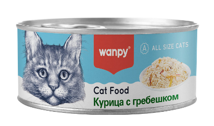 Купить wanpy cat Консервы для кошек "Курица с гребешком"