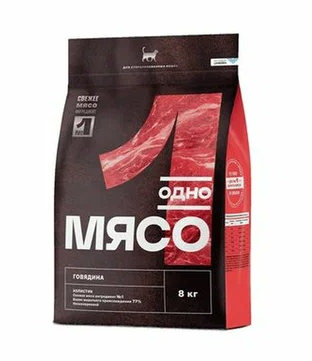 Купить Одно Мясо сухой полнорационный корм для стерилизованных кошек с говядиной
