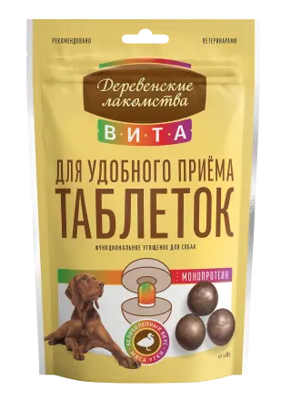 Купить Деревенские лакомства ВИТА лакомство для собак для удобного приёма таблеток, утка