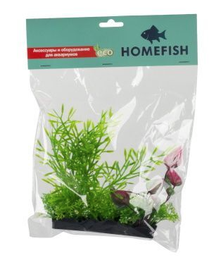 HOMEFISH Риччия и людвигия растение для аквариума пластиковое с грузом