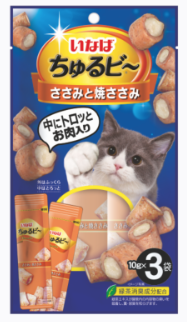 Купить inaba Лакомство churu bee Лакомства для кошек запеченные трубочки Куриное филе