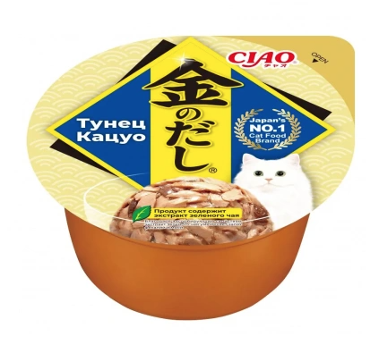 Купить inaba ciao kinnodashi cup влажный корм для взрослых кошек Тунец Кацуо (ламистер)