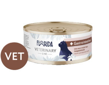 Florida vet Gastrointestinal, консервы для взрослых кошек при расстройствах пищеварения
