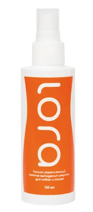 Купить lora укрепляющий лосьон для кошек и собак против выпадения шерсти