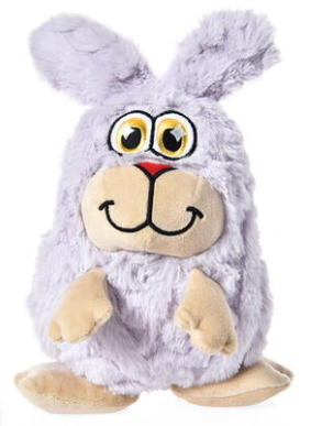 HOMEPET Premium игрушка для собак кролик антистресс с эффектом памяти, пищалкой и шуршалкой плюш