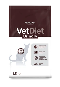 Купить alphapet vet diet urinary Корм сухой для взрослых кошек при заболеваниях нижних отделов мочевыводящих путей