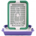 СКИДКА ZOOexpress туалет для кошек "Кис" большой с сеткой