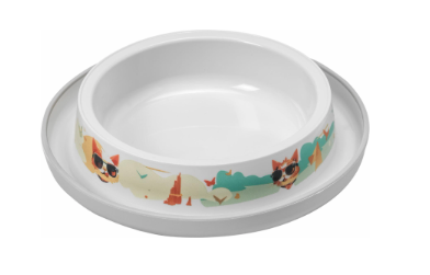 Moderna Trendy Dinner миска керамическая нескользящая с защитой от муравьев для собак и кошек, белая