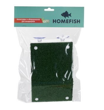 HOMEFISH остров для земноводных с ковриком на присосках
