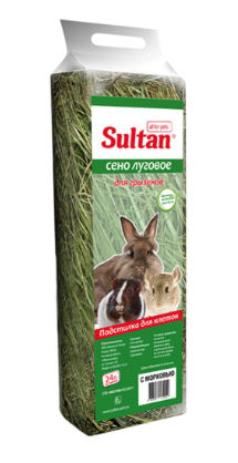 Купить Султан Сено для грызунов луговое с морковью