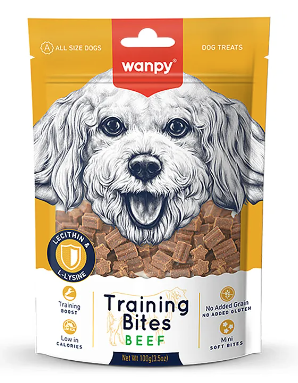Wanpy Dog лакомство для собак "Тренировочные кусочки" из говядины 