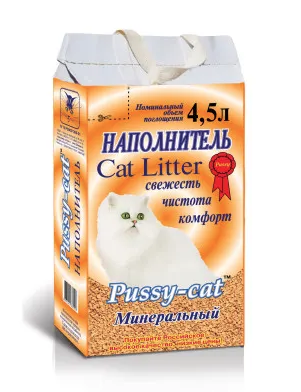 Pussy-Cat наполнитель минеральный впитывающий для кошек