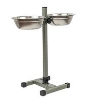 Купить yami-yami металлическая регулируемая стойка с мисками для собак