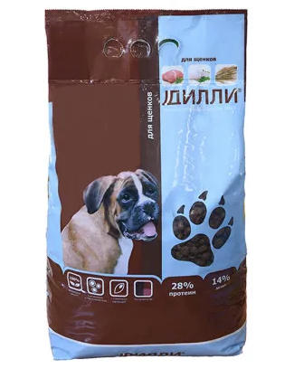 Купить Дилли сухой корм для щенков всех пород с курицей